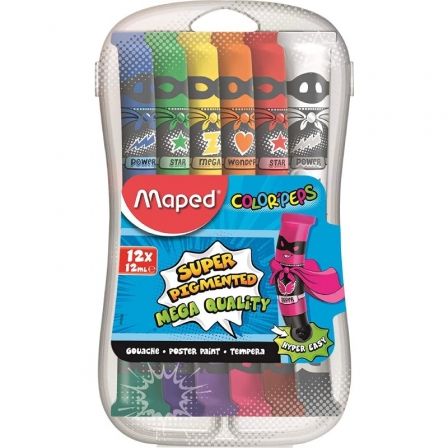 Maped Estuche de Témperas Color'Peps de 12 unidades Maped Estuche de Témperas Color'Peps de 12 unidades